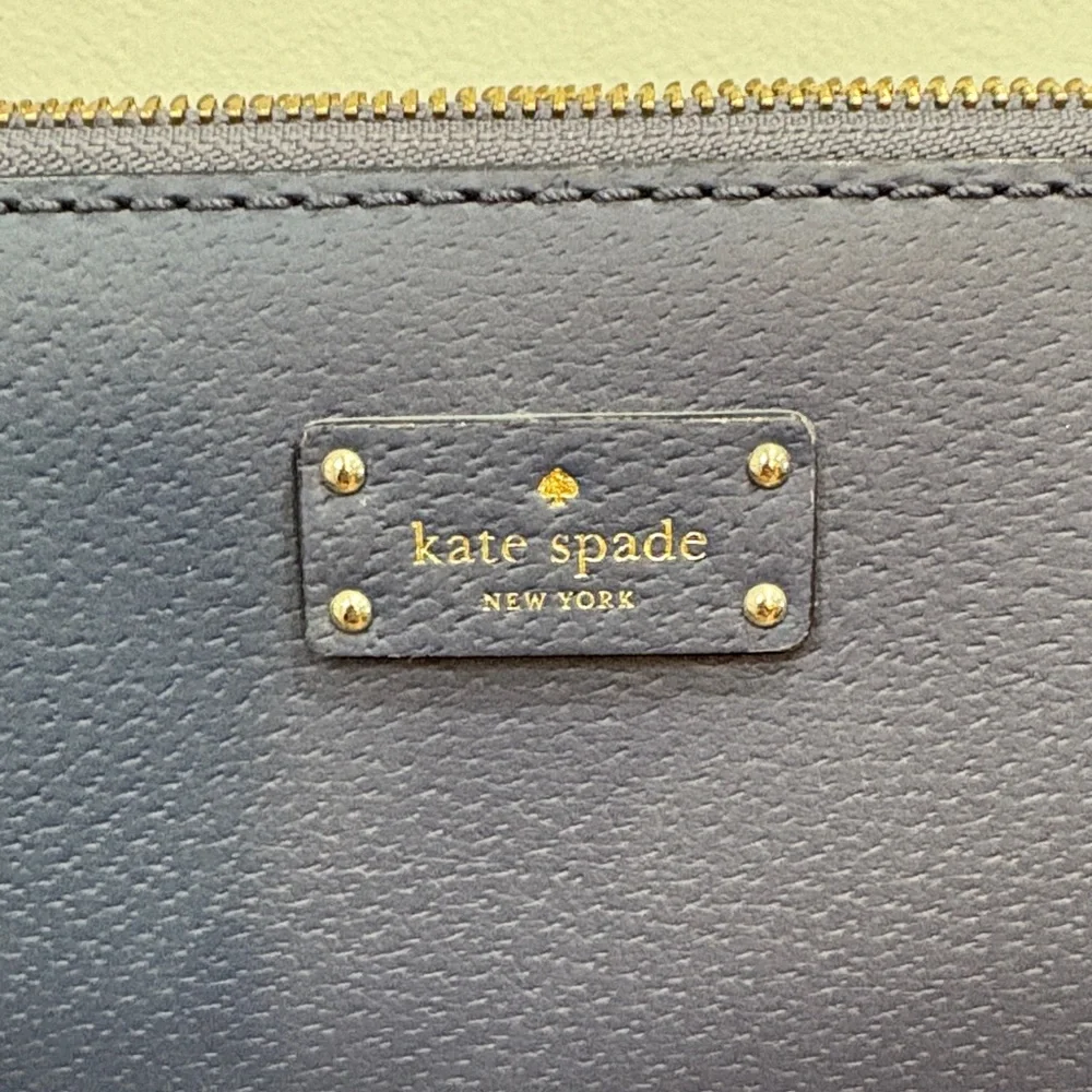 NEW Kate Spade Navy Leather Laptop Bag